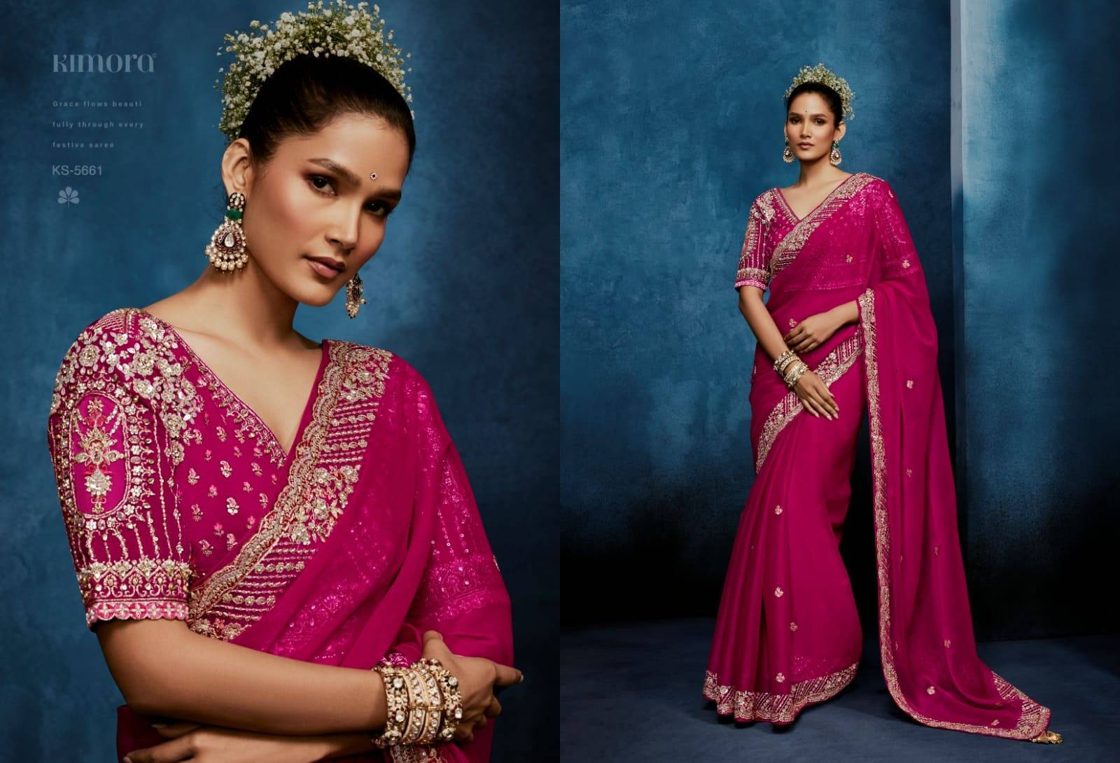 Masakali Vol-15 By Kimora 5661 to 5671 SAREES HITS BY KIMORA FASHION COLORFUL BEAUTIFUL FANCY PARTY WEAR & TRADITIONAL WEAR PURE SILK SAREES AT WHOLESALE PRICE